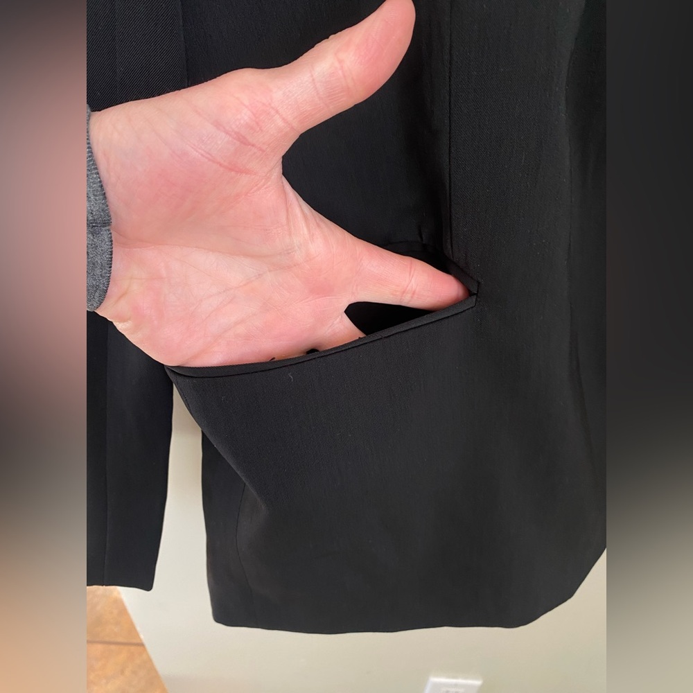 DISSH Oversized Harley Boyfriend Blazer Size 6 Black Office Minimalist Classic - Picture 10 of 14